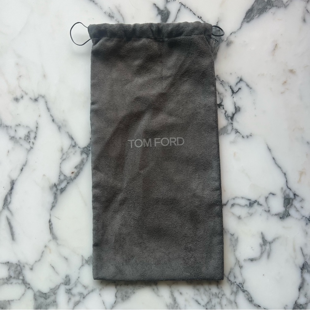 Tom Ford Gray Suede Dust Bag
